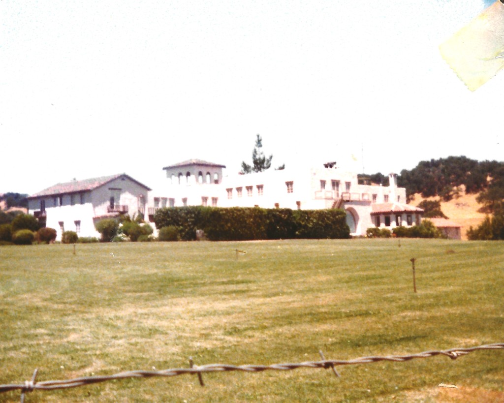 The house seen from the back lawn (1991).